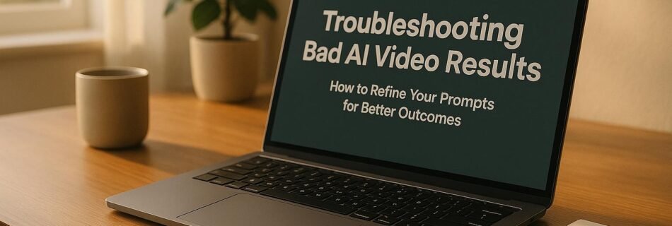 Troubleshooting Bad AI Video Results: How to Refine Your Prompts for Better Outcomes