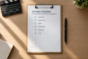 10-Point Checklist for Evaluating Product Placement Agencies