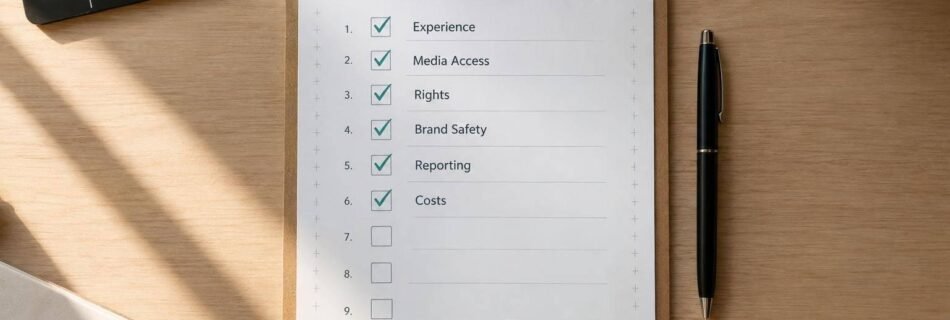 10-Point Checklist for Evaluating Product Placement Agencies